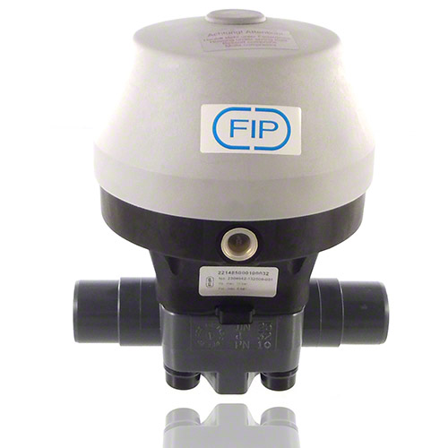 PVC C 2/2-Wege-Kompakt-Membranventil, NC/Stutzen/PTFE/EPDM