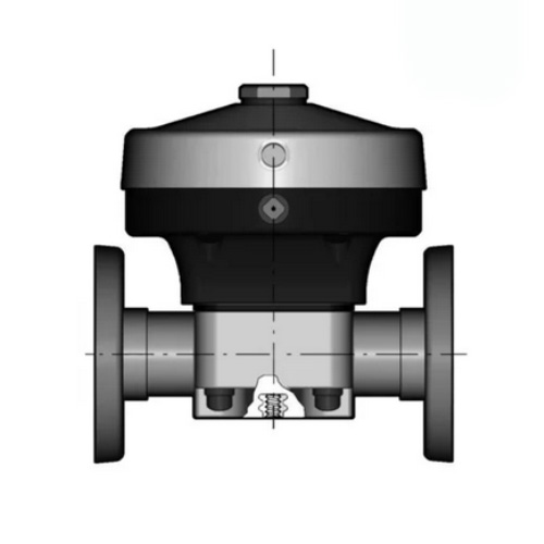 PVDF 2/2-Wege-Membranventil, Ausführung Flansch, DA, PTFE/EPDM, Typ 285