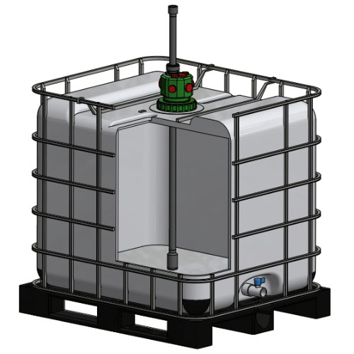 Sauglanze verstellbar aus PE für MULTI FLEX BLOCK mit PTFE - Kugel und EPDM Dichtung